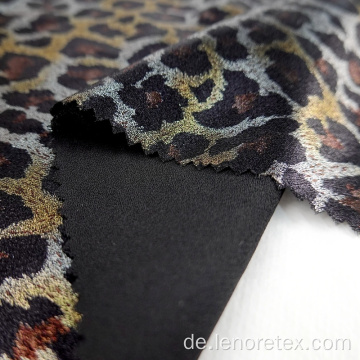 100% Polyester Leoparde gedruckt Gaze-Gewebe